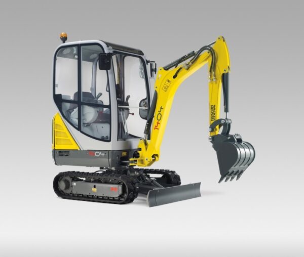Mini-pelle WACKER NEUSON 1404, occasion Tony-Mat excavatrice pelleteuse matériel BTP Bretagne Morbihan Vannes