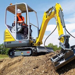Mini-pelle WACKER NEUSON 1404, occasion Tony-Mat excavatrice pelleteuse matériel BTP Bretagne Morbihan Vannes
