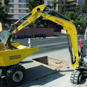 Mini-pelle WACKER NEUSON 38Z3, Tony-Mat excavatrice pelleteuse matériel btp Bretagne Morbihan Vannes