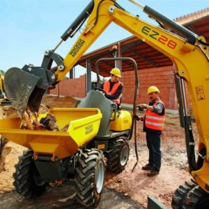 Mini-pelle WACKER NEUSON EZ28, excavatrice sur chenilles, Tony-Mat tractopelle & matériel BTP Bretagne Finistère Morbihan Vannes