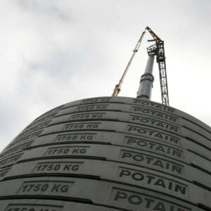 Grue Potain à montage automatisé HUP 40-30, Tony-Mat grue à montage rapide BTP Bretagne Morbihan Vannes