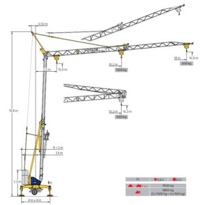 Grue Potain à montage automatisé IGO M 11