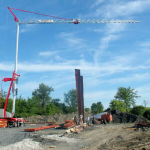 Grue Potain à montage automatisé IGO MA 21, Tony-Mat GMR matériel BTP Bretagne Morbihan Vannes