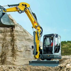 Mini-pelle sur chenilles WACKER NEUSON ET65, Tony-Mat tractopelle excavatrice et matériel BTP Bretagne Morbihan Vannes