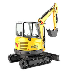 Mini-pelle Zero Tail WACKER NEUSON EZ36, excavatrice sur chenilles, Tony-Mat tractopelle et matériel BTP Bretagne Morbihan