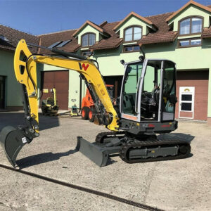 Mini-pelle Zero Tail WACKER NEUSON EZ36, excavatrice sur chenilles, Tony-Mat tractopelle et matériel BTP Bretagne Morbihan