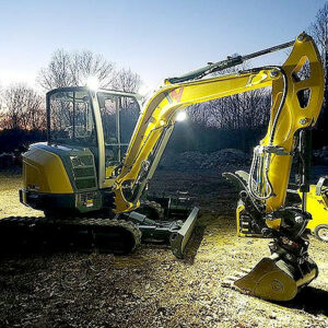 Pelleteuse WACKER NEUSON ET35, mini-pelle sur chenilles, Tony-Mat tractopelle et matériel BTP Bretagne Morbihan