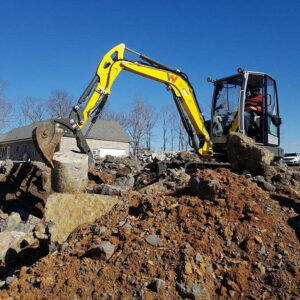 Pelleteuse WACKER NEUSON ET35, mini-pelle sur chenilles, Tony-Mat tractopelle et matériel BTP Bretagne Morbihan